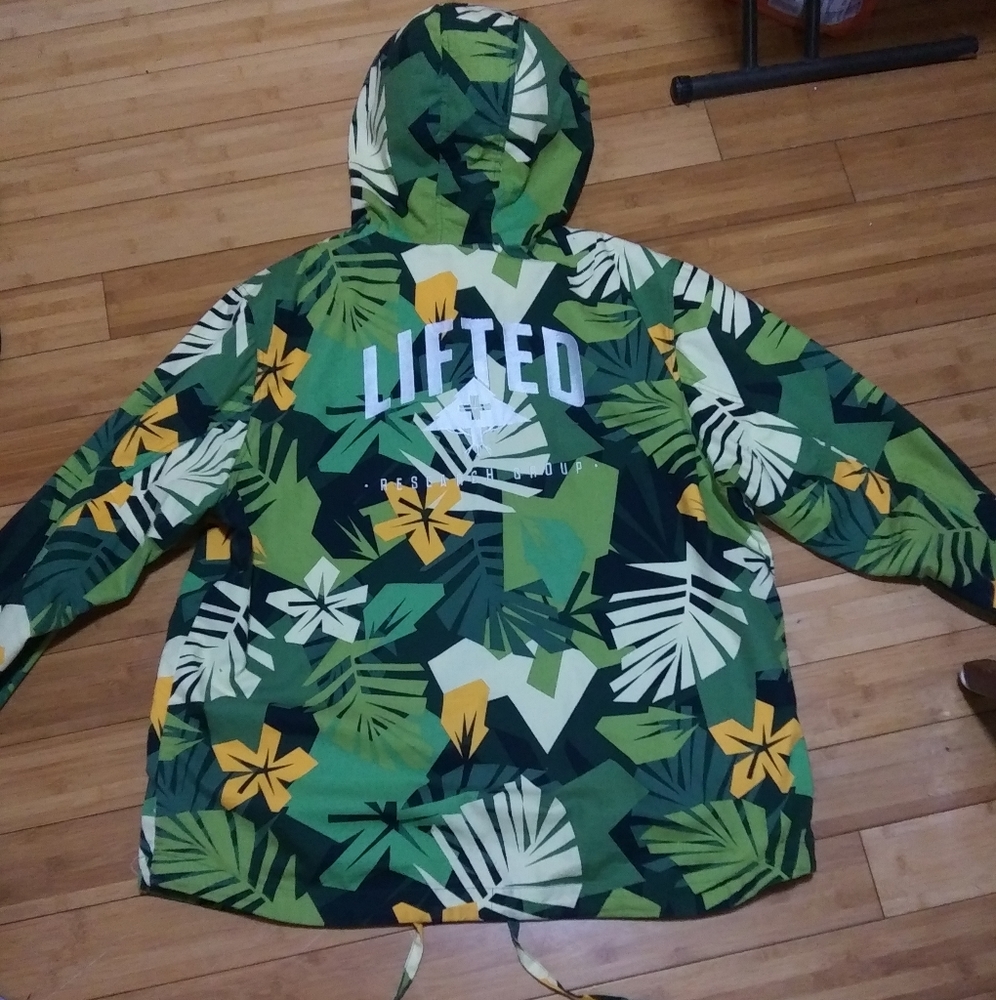 LRG Tropical Camo 3XL Zip-Up Jacket